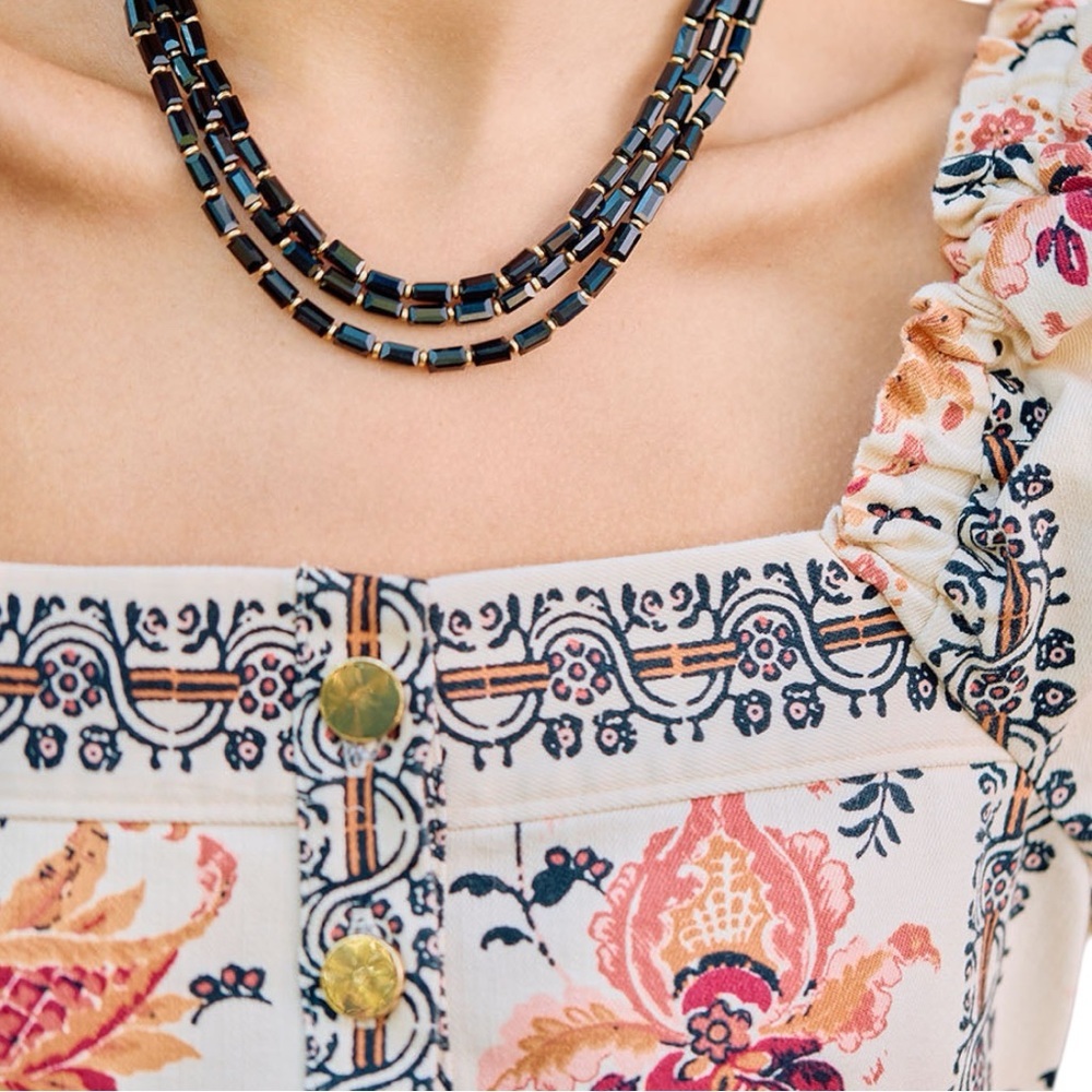 NWT Spartina 449 Catrina Denim Dress Linden size L in Vintage Thistle Stripe - Picture 7 of 12